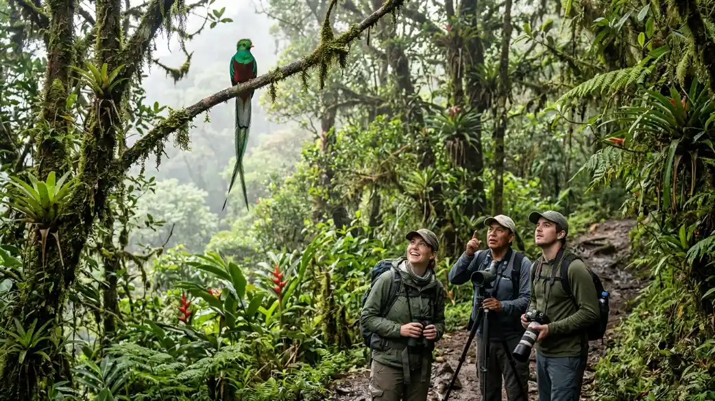 10 Best Wildlife Encounters In Central America 4 Birdwatching for the Resplendent Quetzal in Cloud Forests