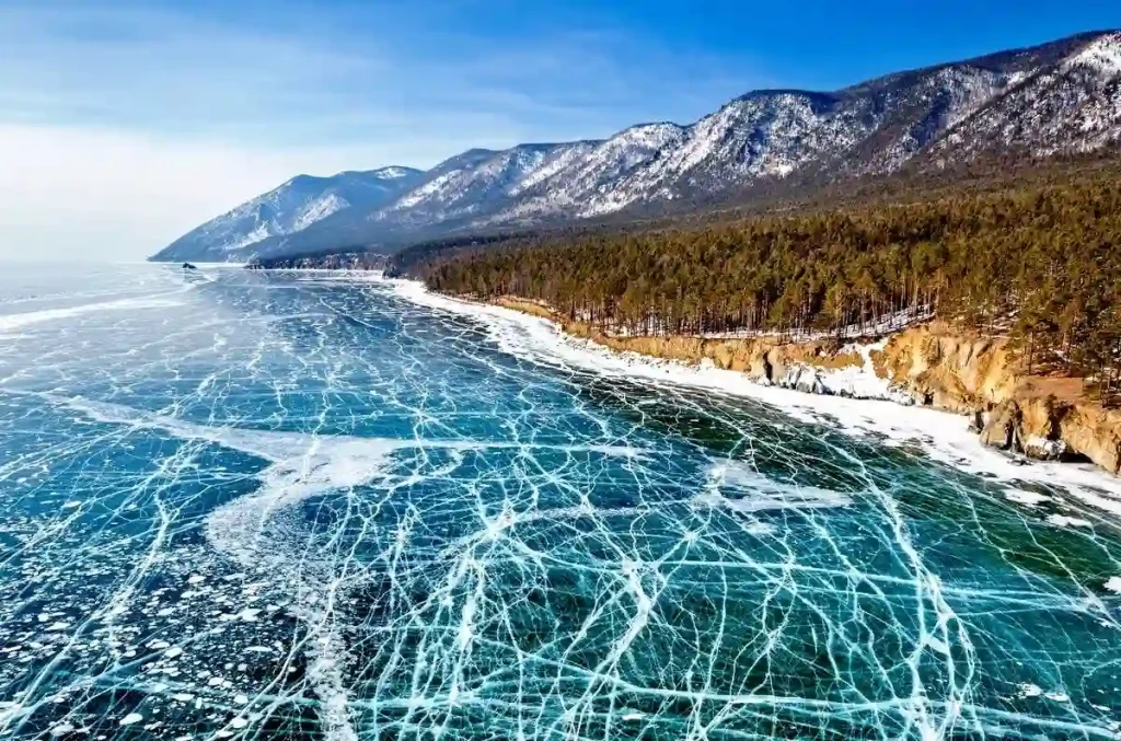 20 Mind-Blowing Places on Earth That Don't Feel Real 16 Visit very unusual place on earth which is Lake Baikal, Russia