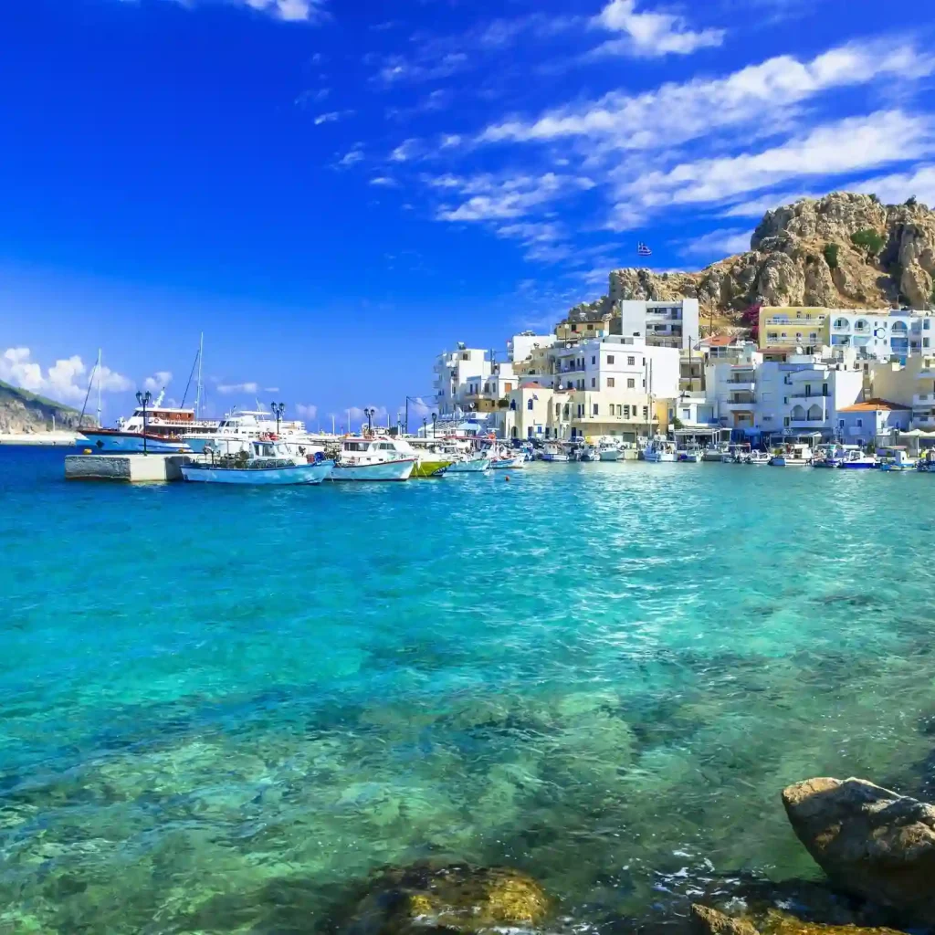 Karpathos Island in the Aegean Sea in Greece