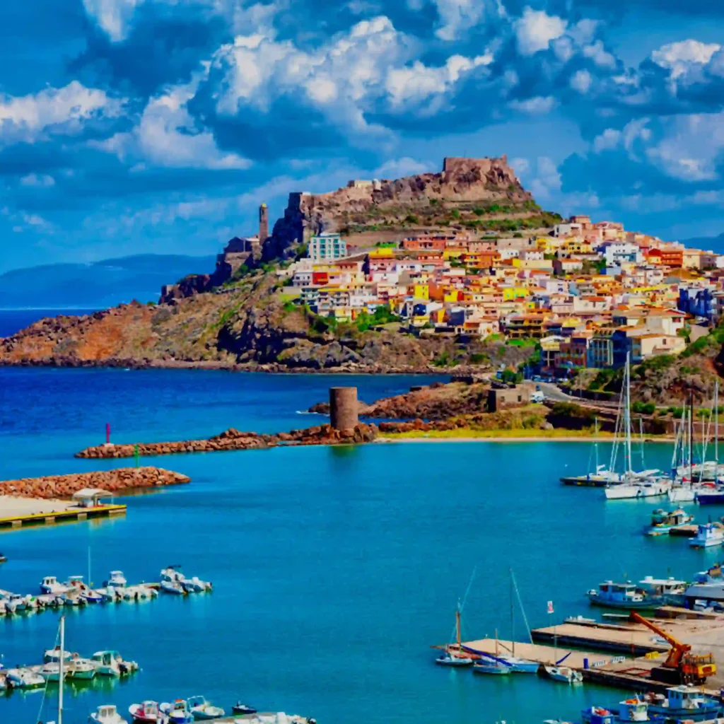 Sardinia island in the Mediterranean Sea Italy