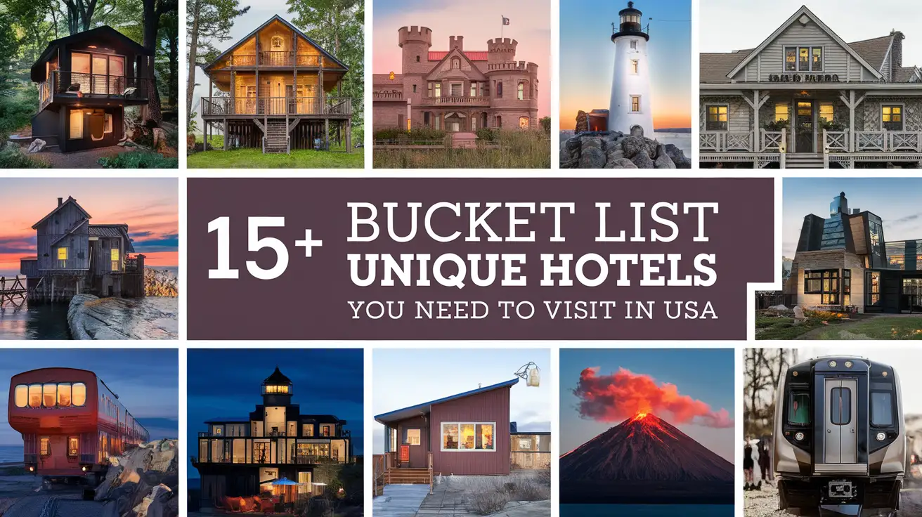 15+ Bucket List Unique Hotels You Need to Visit in USA