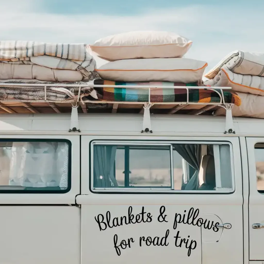 18 Packing Tips for Road Trips in the Winter for Stress-Free Trip 15 Blankets Pillows for road trip 1