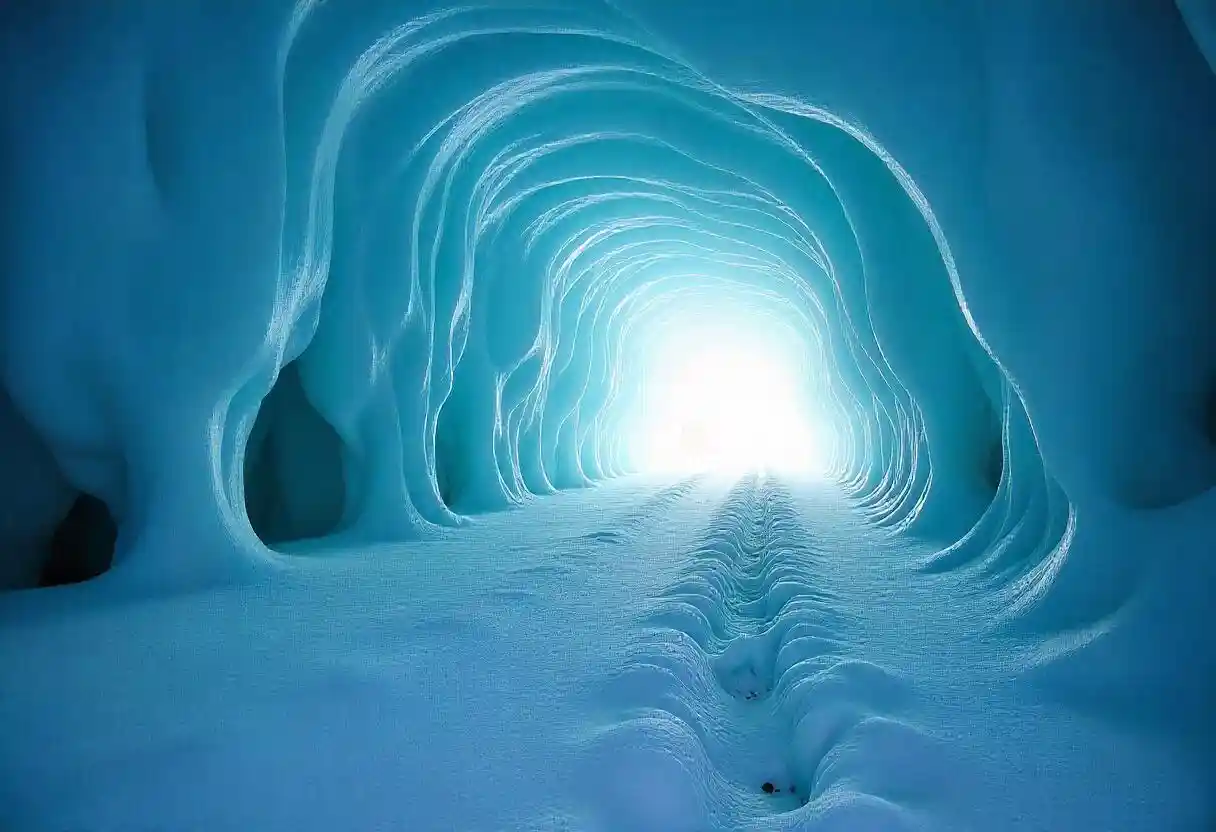 Beautiful Ice Caving Glaciers in Iceland