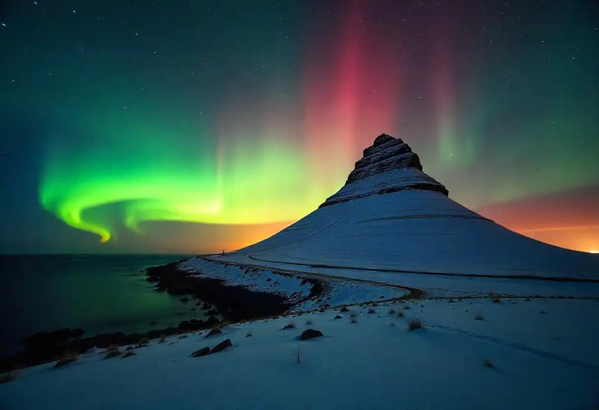 Beautiful Northern Lights in Iceland