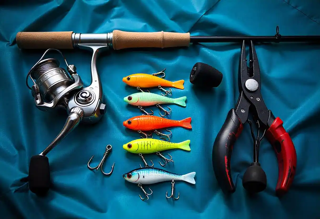 different Fishing equipments