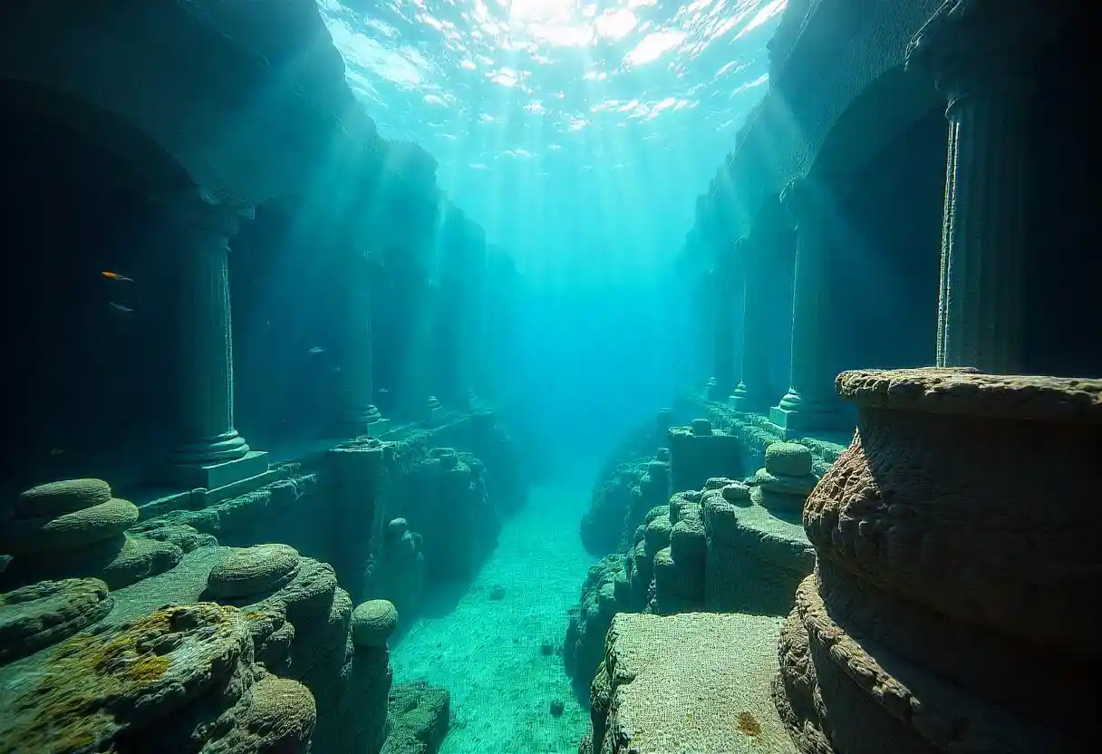 12+ Bone-Chilling Scary Places on Google Earth You Won't Believe Actually Exist 12 The Sunken City of Baia Italy