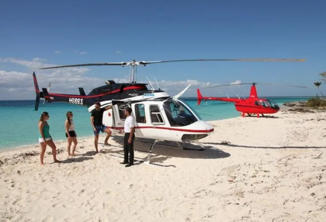 Helicopter Ride to Remote Beaches